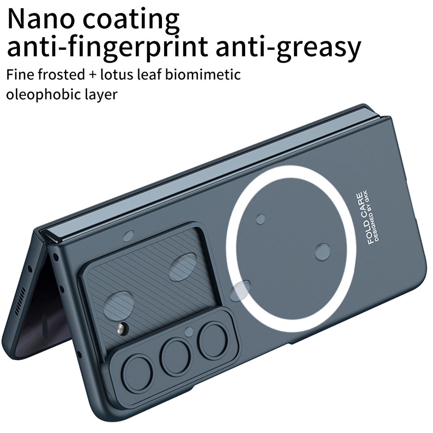 GKK For Samsung Galaxy Z Fold5 5G Case Compatible with MagSafe Camera Slider PC Phone Cover with Screen Film GKK For Samsung Galaxy Z Fold5 5G Case Compatible with MagSafe Camera Slider PC Phone Cover with Screen Film